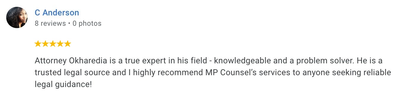 Google review by C Anderson