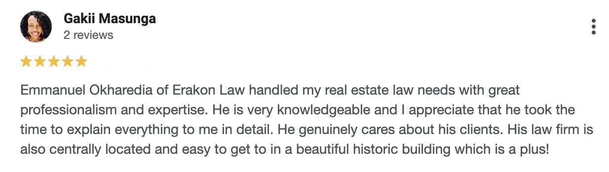 Google review by Gakii Masunga